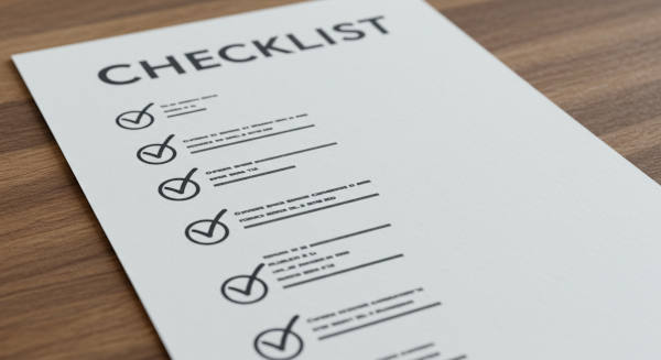 Plumbing maintenance checklist