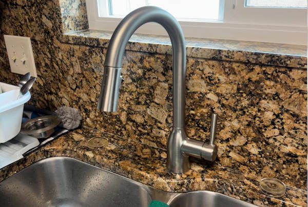 Kitchen faucet installation