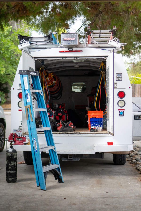 HVAC Loaded Truck