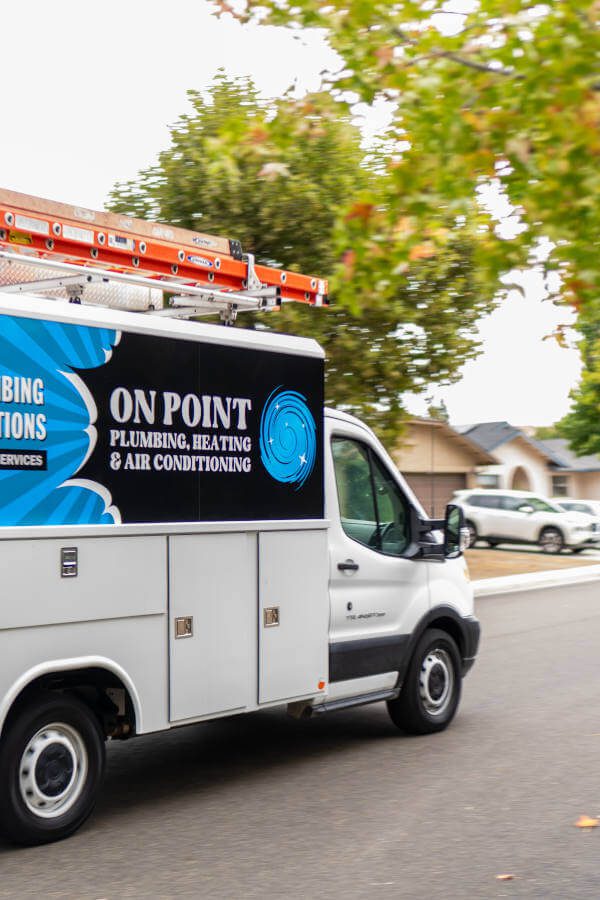 Central Coast Plumbing and HVAC work truck