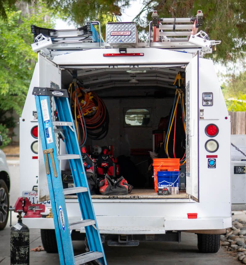 Paso Robles Heating and Cooling HVAC truck